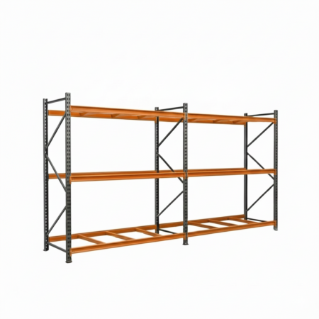 Porta palete na cor cinza c/transversinas (2 MÓDULOS) 2,5m de altura