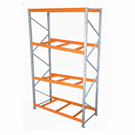 Porta palete na cor cinza c/transversinas (1 MÓDULO) 3m de altura