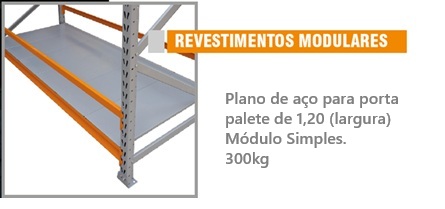 Revestimento metálico (1 Módulo) (1,20m) 300kg