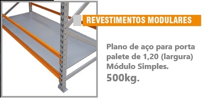 Revestimento metálico (1 Módulo) (1,20m) 500kg