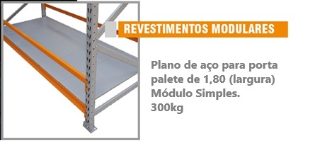 Revestimento metálico (1 Módulo) (1,80m) 300kg