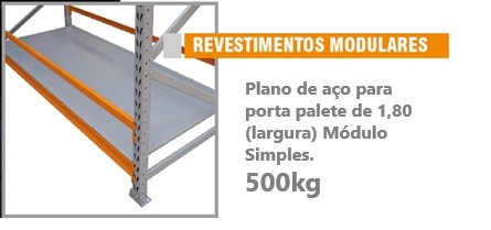 Revestimento metálico (1 Módulo) (1,80m) 500kg